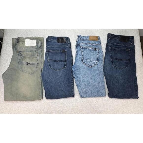Buffalo David Bitton 1972 Jeans Lof of 4 33 & 32x30 Stretch blue jeans - Picture 1 of 15